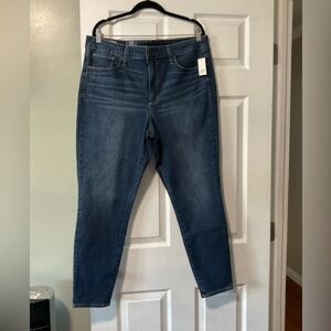 GAP Blue Ankle Cropped Jeans with Modern Fit